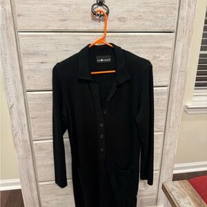 Sag Harbor Black Long Sleeve Dress